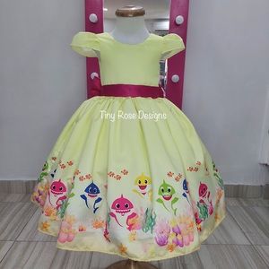 Baby Shark Dress for girls Size 4